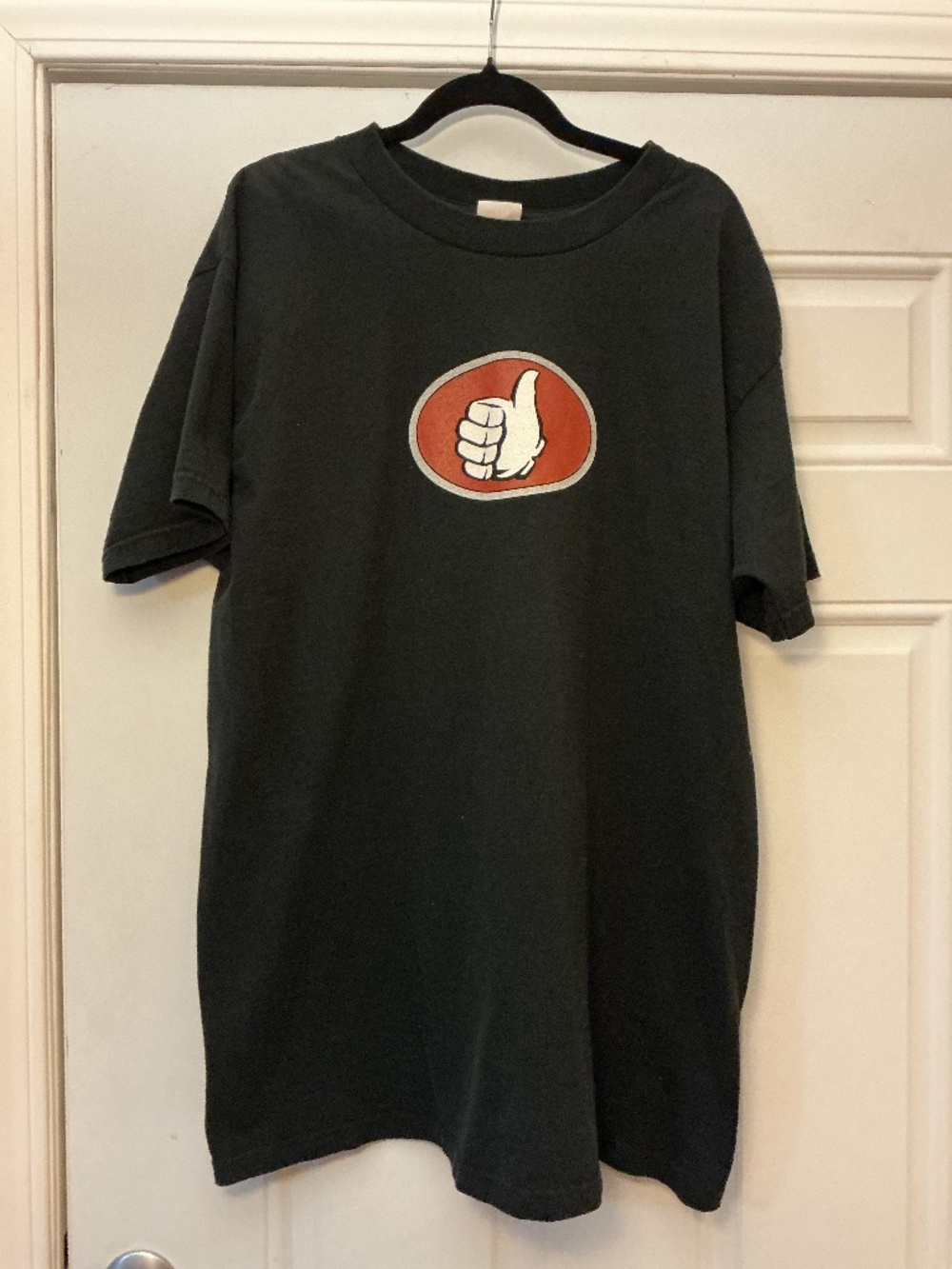 Vintage Y2K Barenaked Ladies Maroon Tour Band T-Shirt Thumbs Up Logo Mens Womens